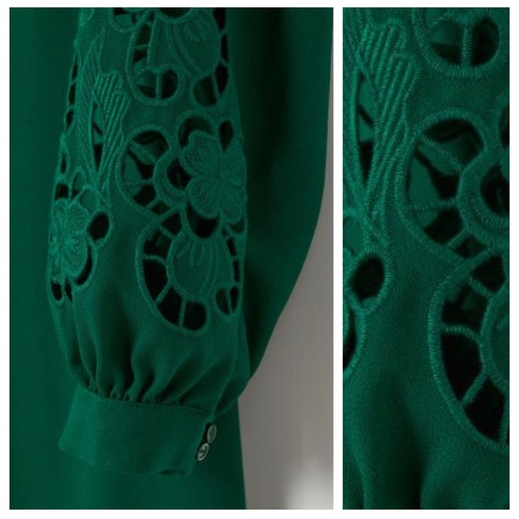 H&M Green Eyelet Dress - Picture 6 of 8